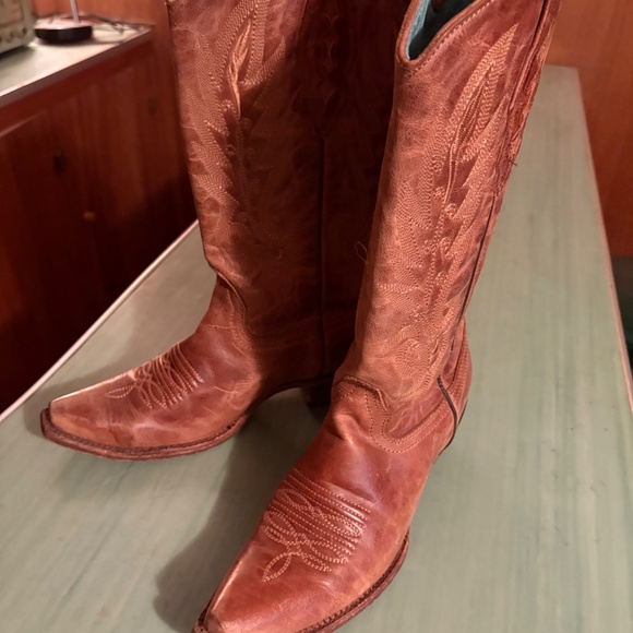 Womens Corral Retro C1928 Vintage Leather Western Cowboy Boots 7.5 M - Picture 10 of 10